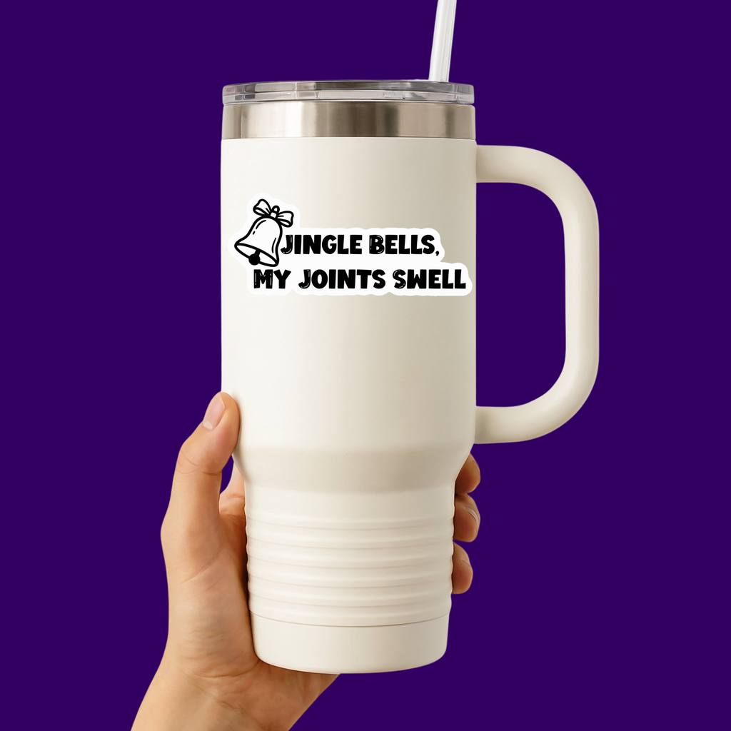 Jingle Bells My Joints Swell Sticker