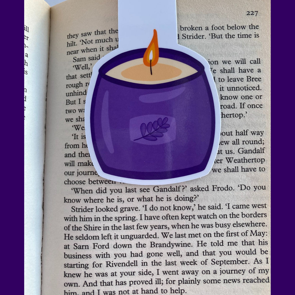 Self Care Candle Magnetic Bookmark