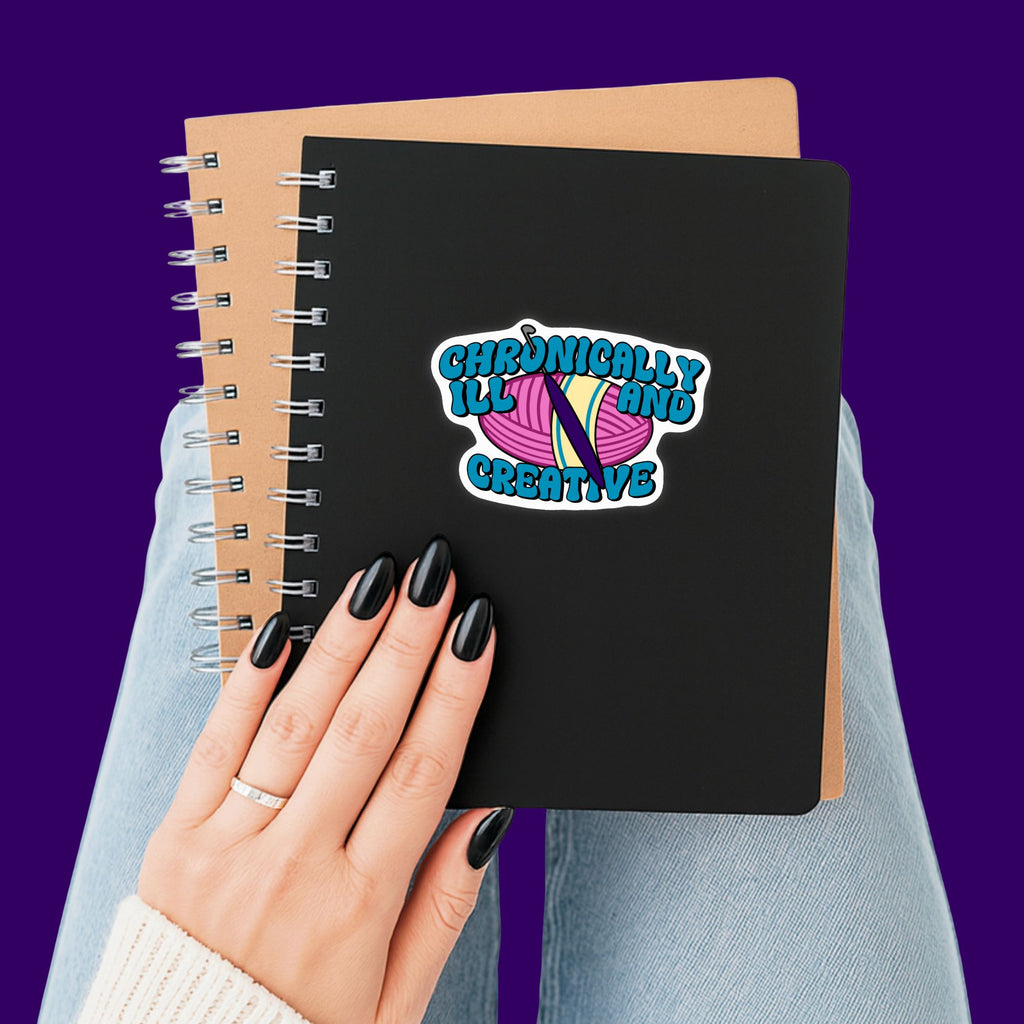 Chronically Ill and Creative Crochet Sticker