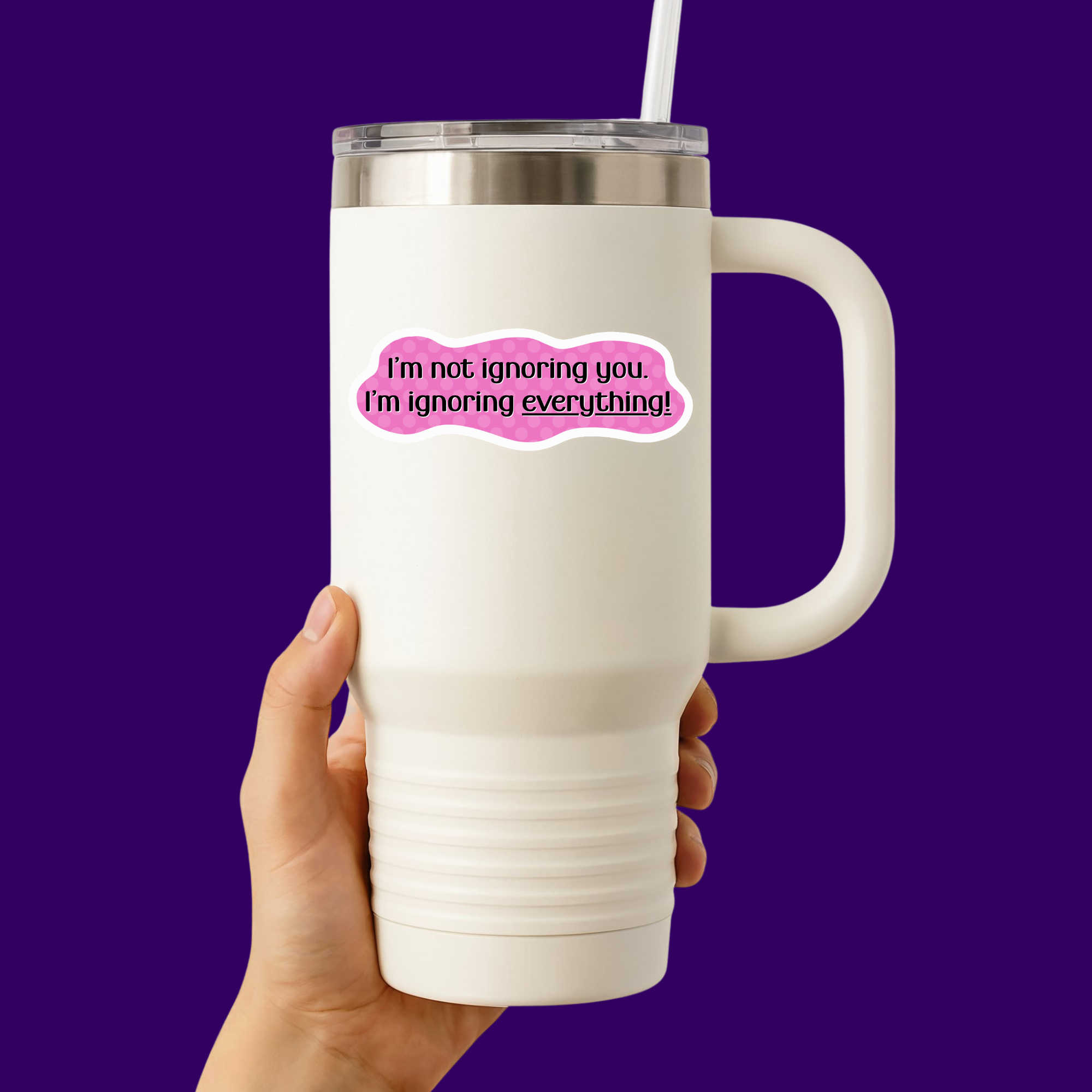 I'm Not Ignoring You Sticker