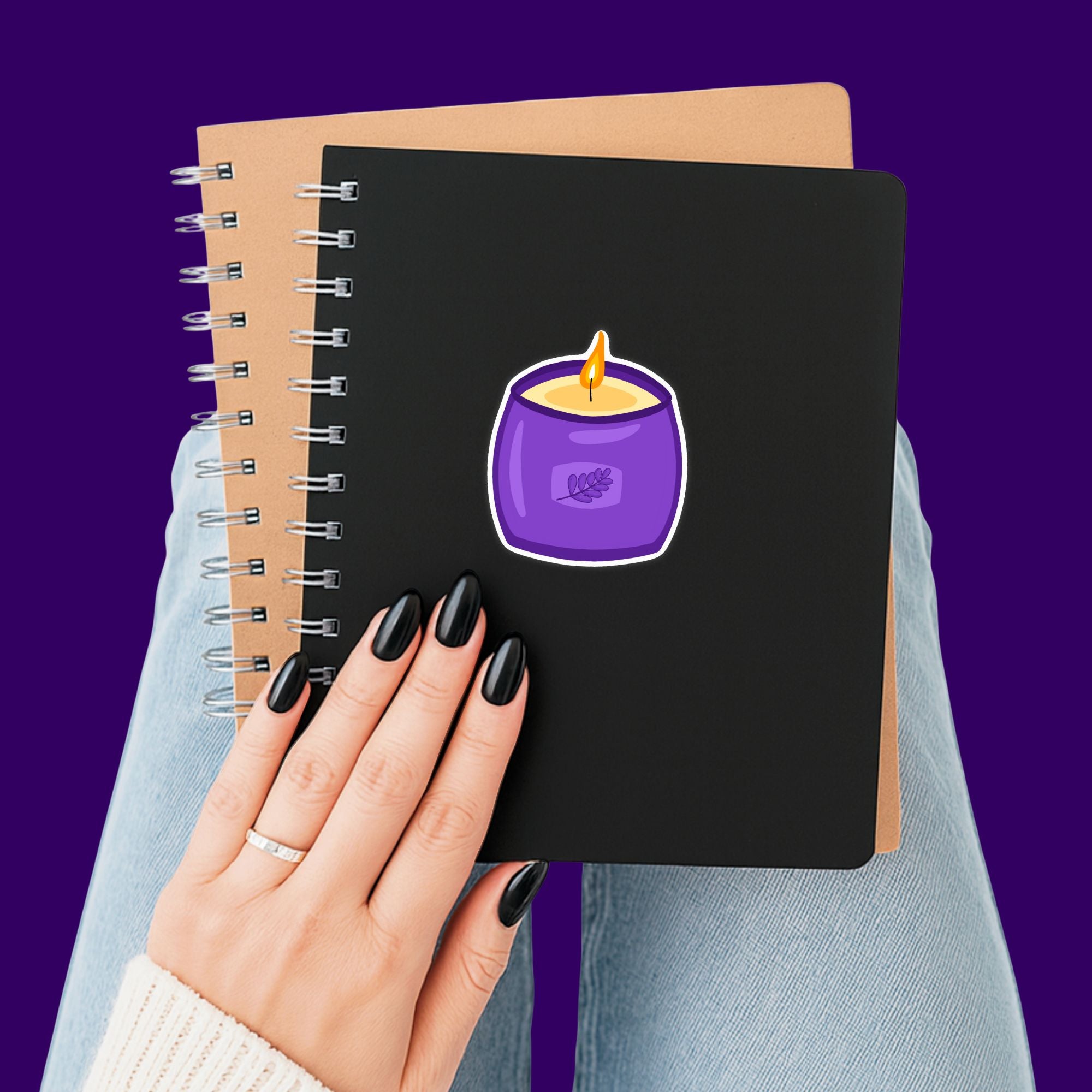 Self Care Candle Sticker