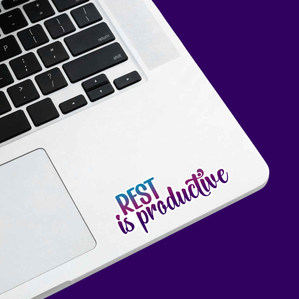 Rest is Productive (Words) Sticker