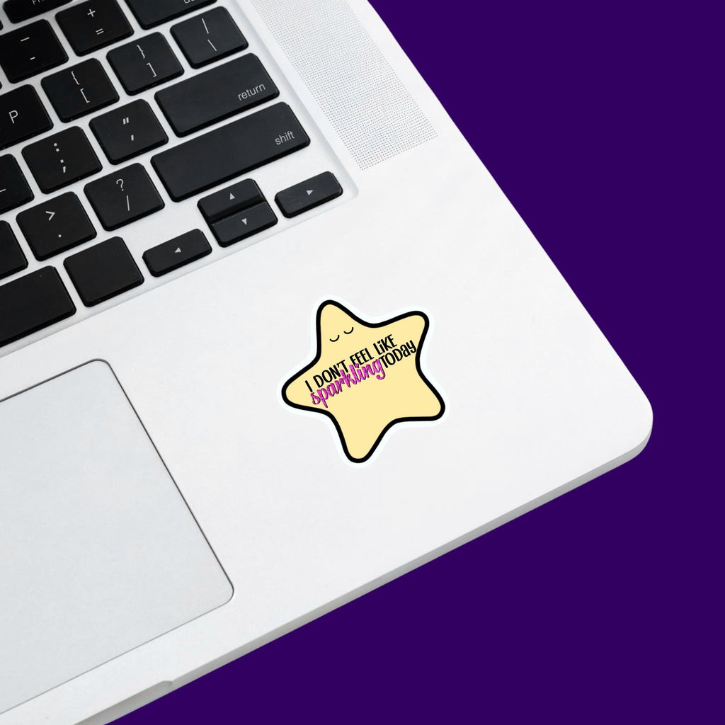 Sad Star Sticker