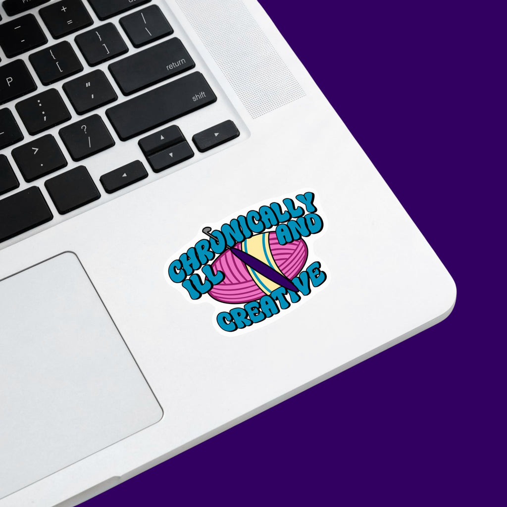 Chronically Ill and Creative Crochet Sticker