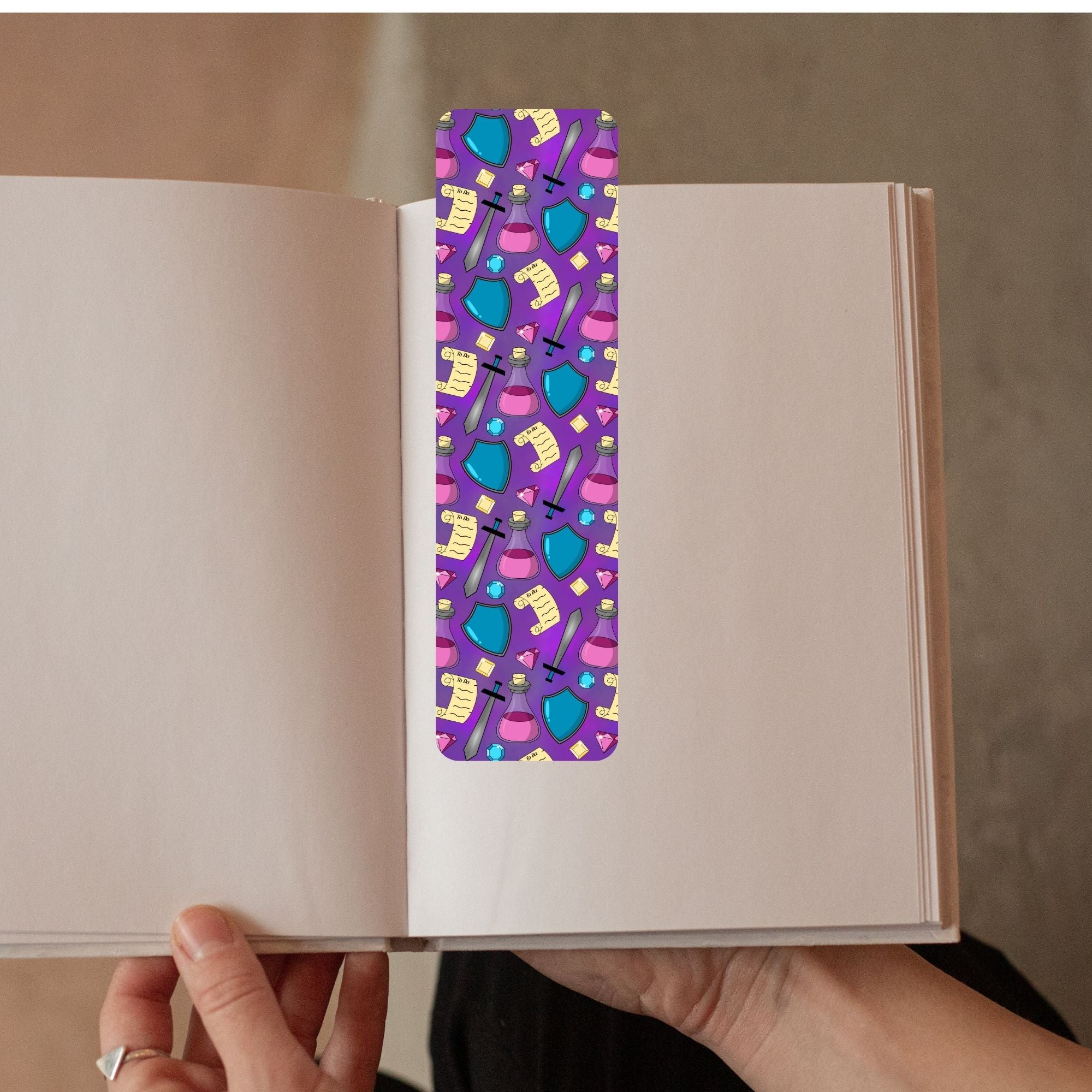 ADHD Side Quest Pattern (Purple)