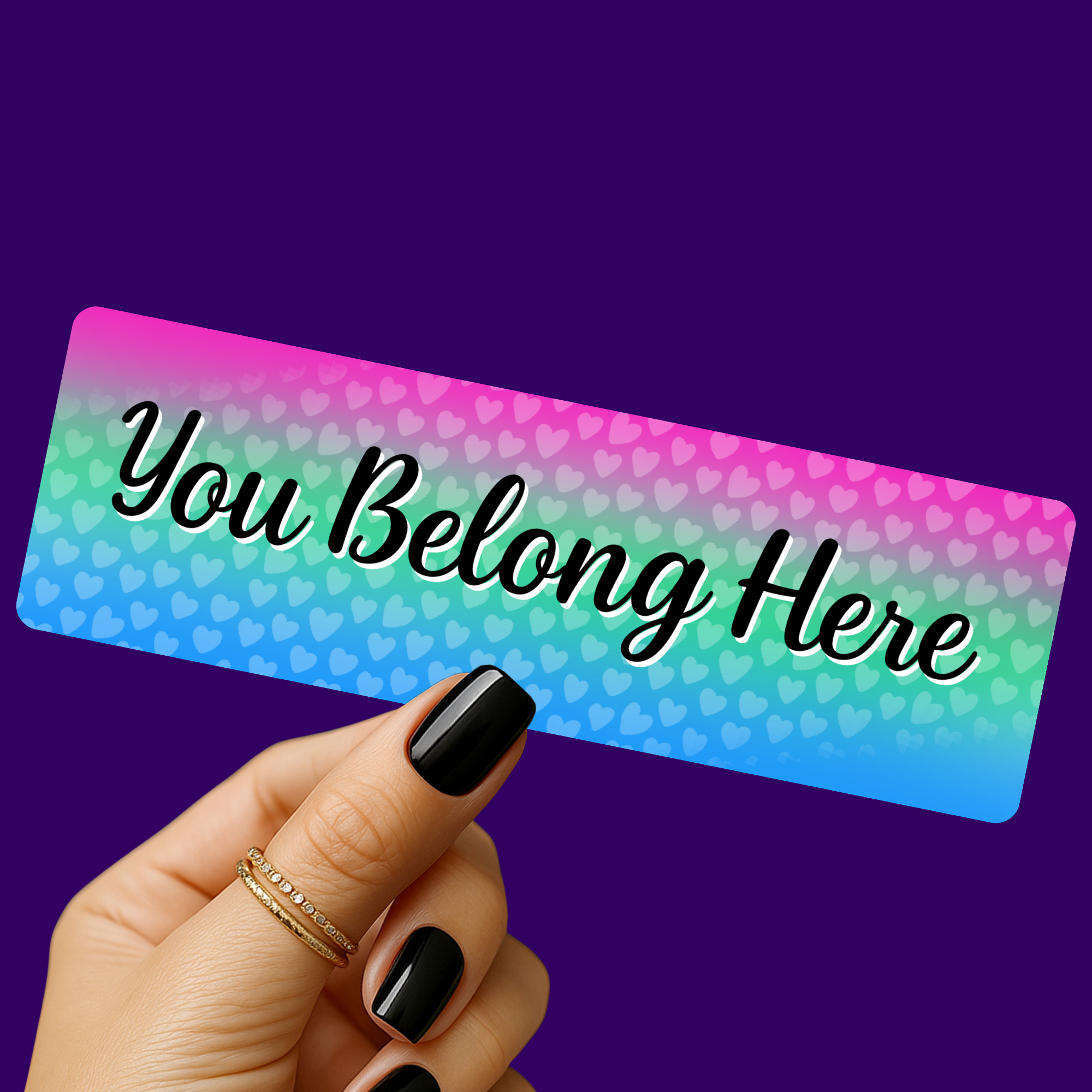 You Belong - Poly Pride Bookmark
