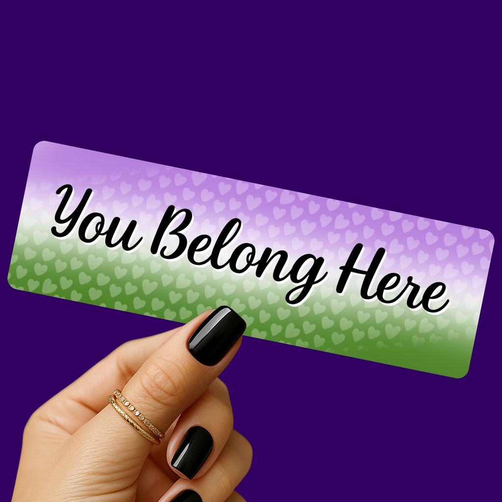 You Belong - Genderqueer Pride Bookmark