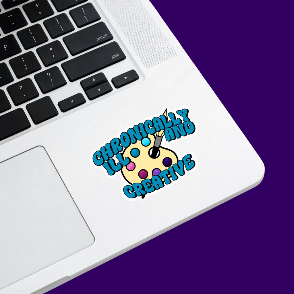 Chronically Ill and Creative Painting Sticker