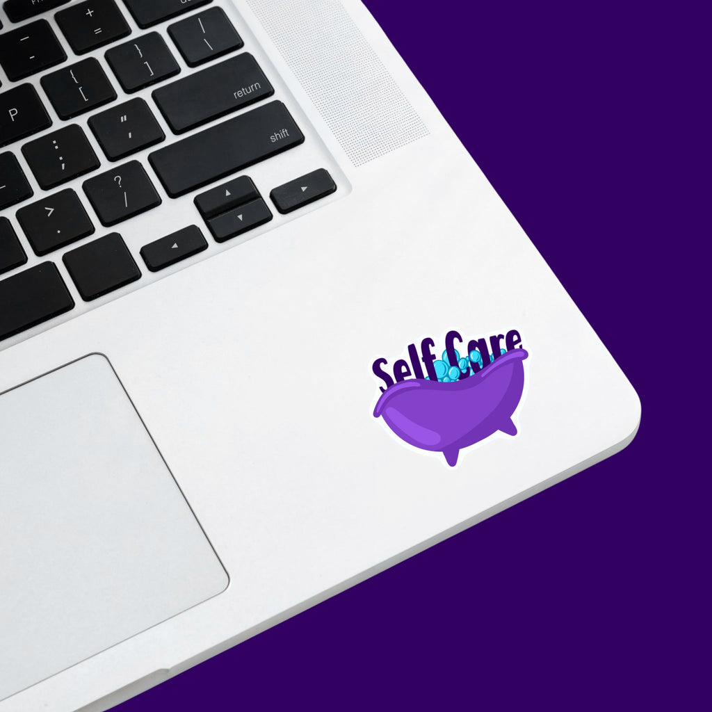 Self Care Bubble Bath Sticker
