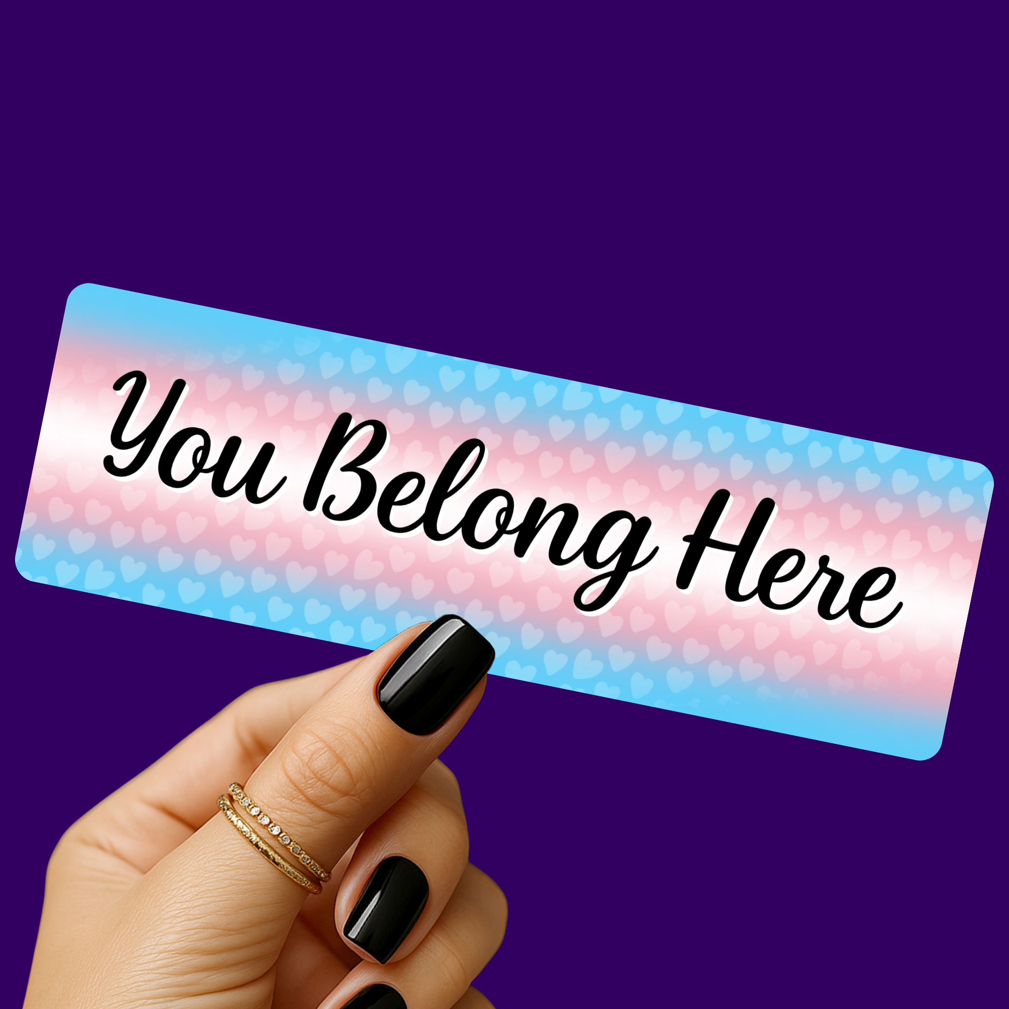 You Belong - Trans Pride Bookmark