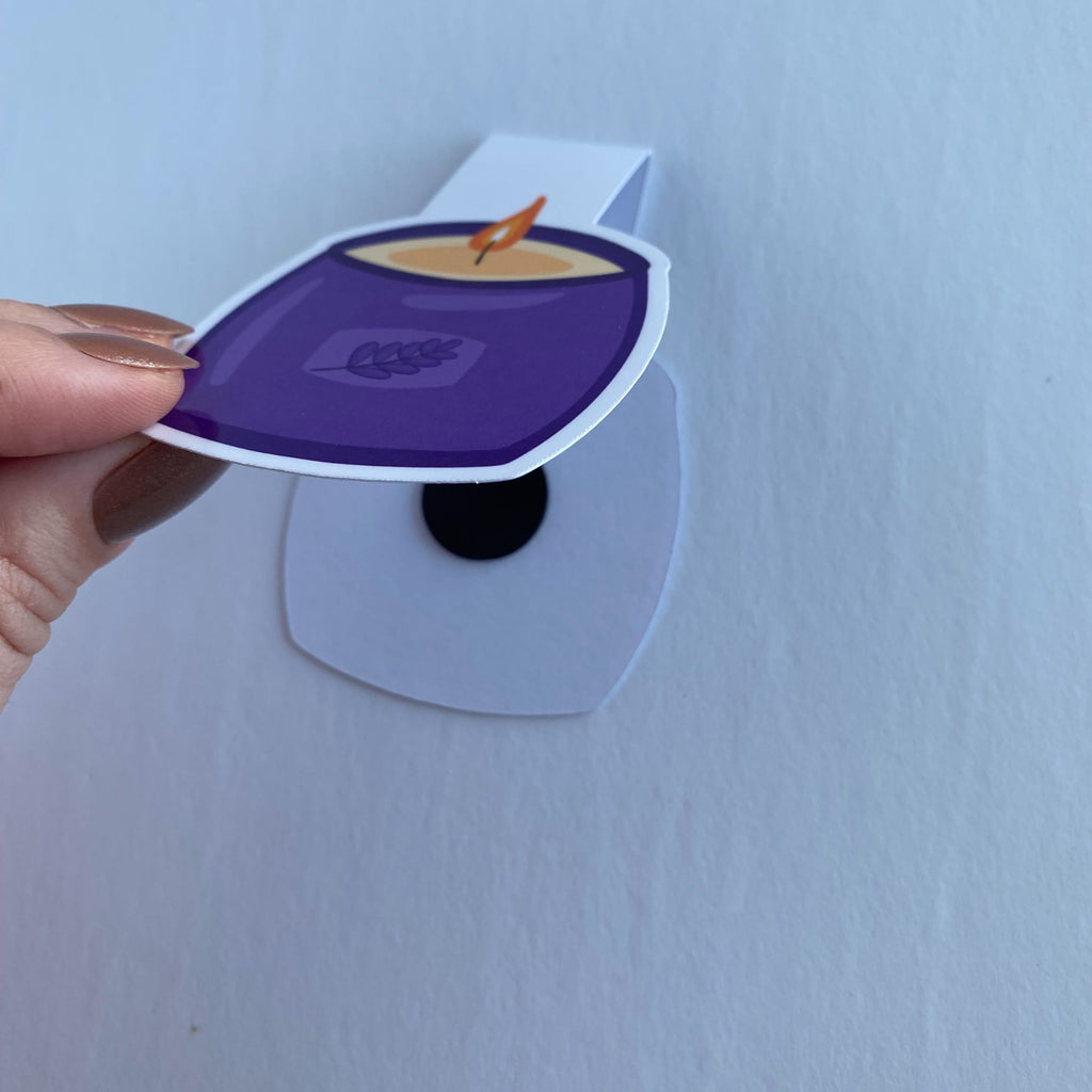 Self Care Candle Magnetic Bookmark