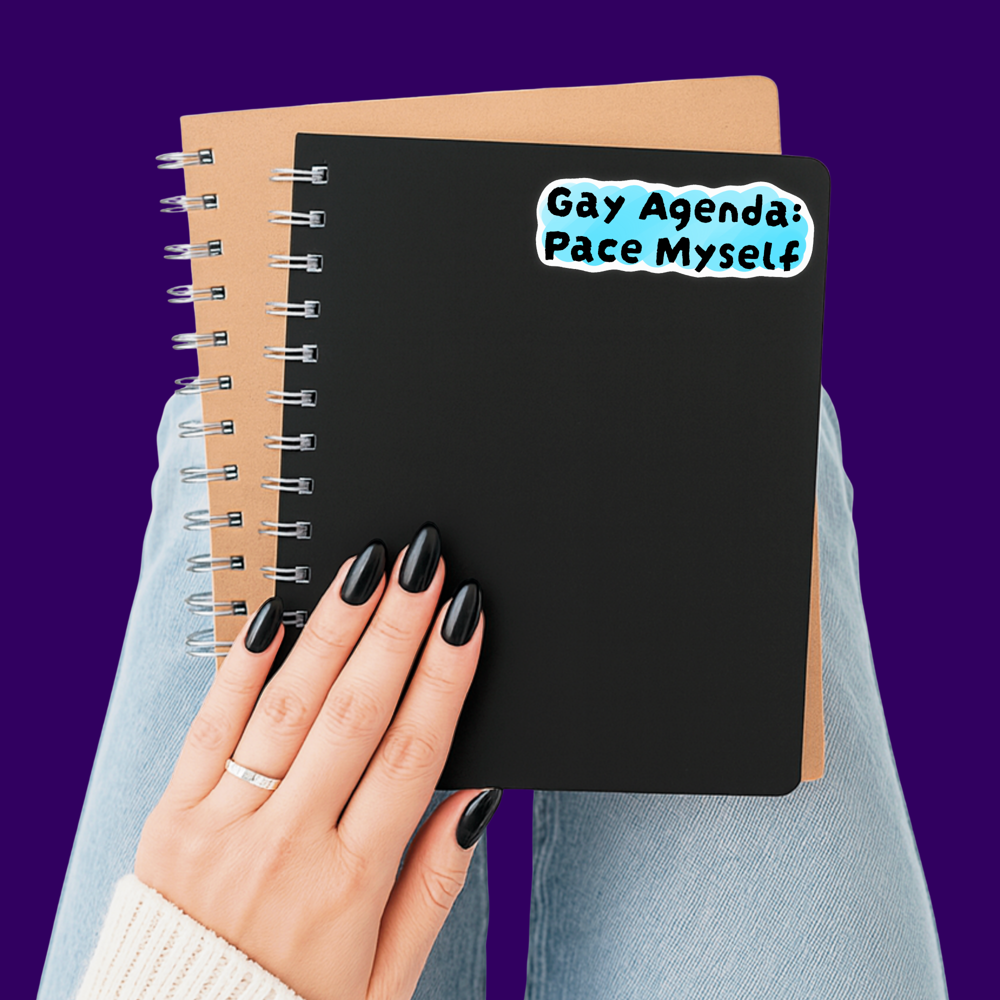 Gay Agenda: Pace Myself Sticker