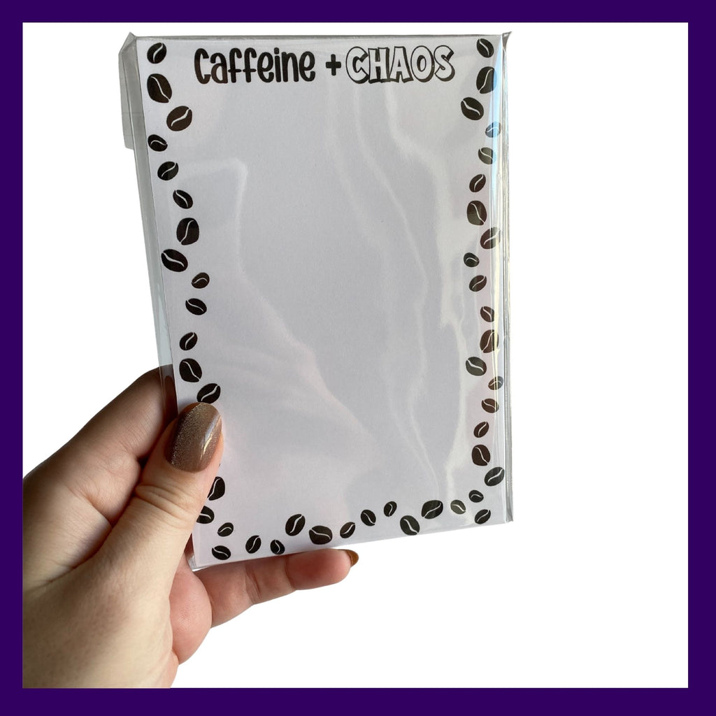 Caffeine and Chaos Notepad