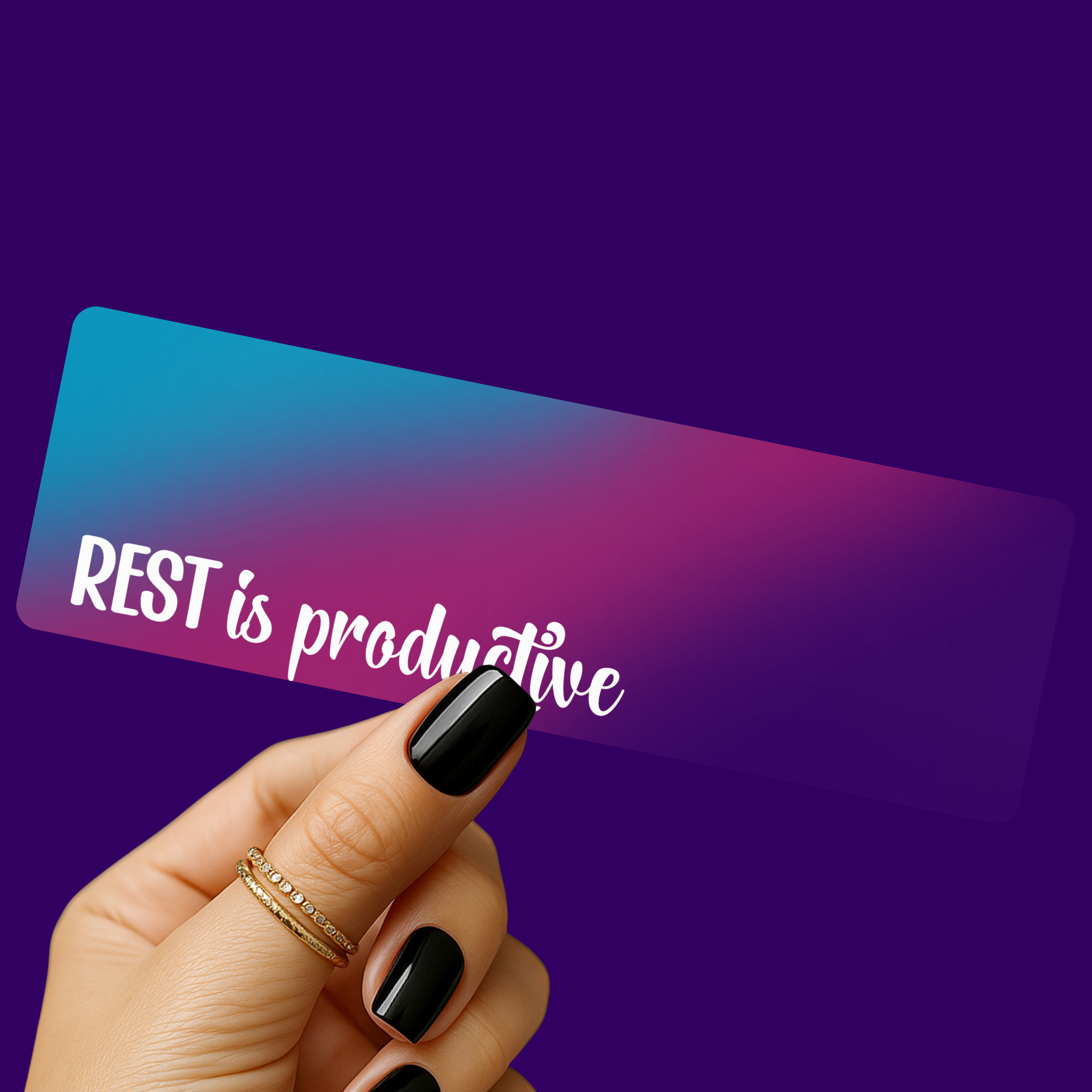 Rest is Productive (Words) Bookmark