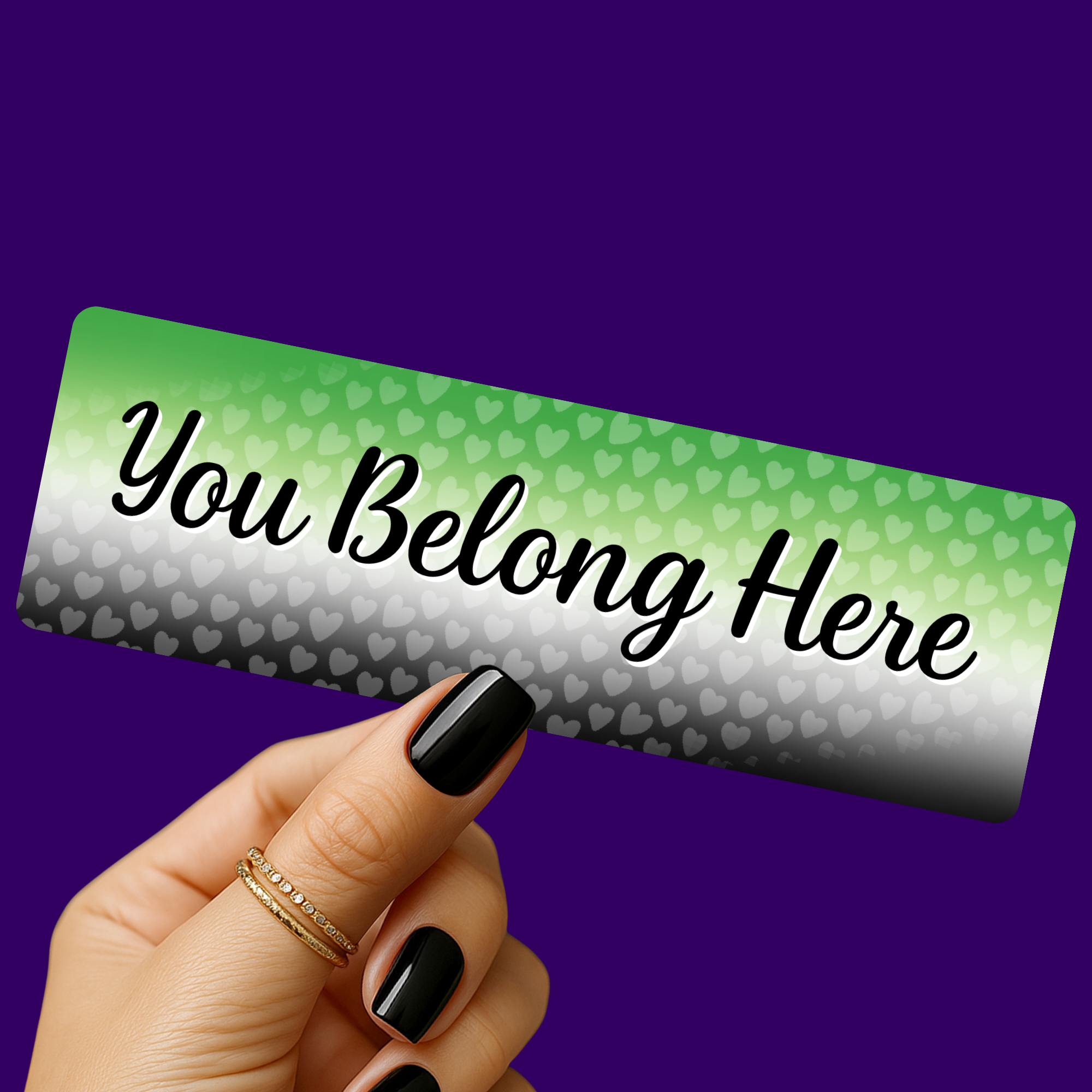 You Belong - Aro Pride Bookmark