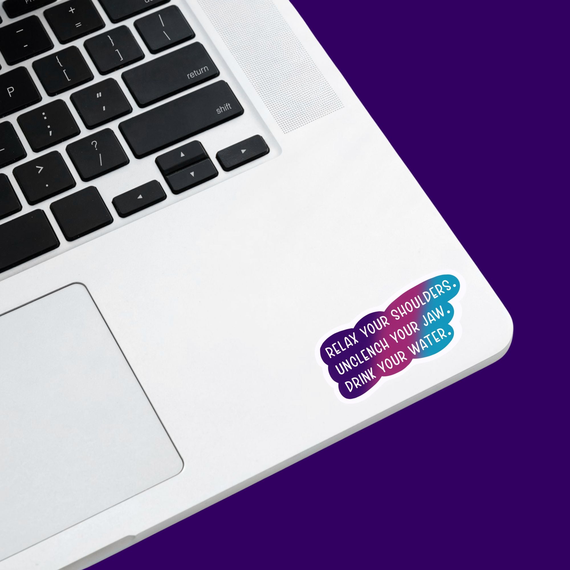Unclench Your Jaw Sticker