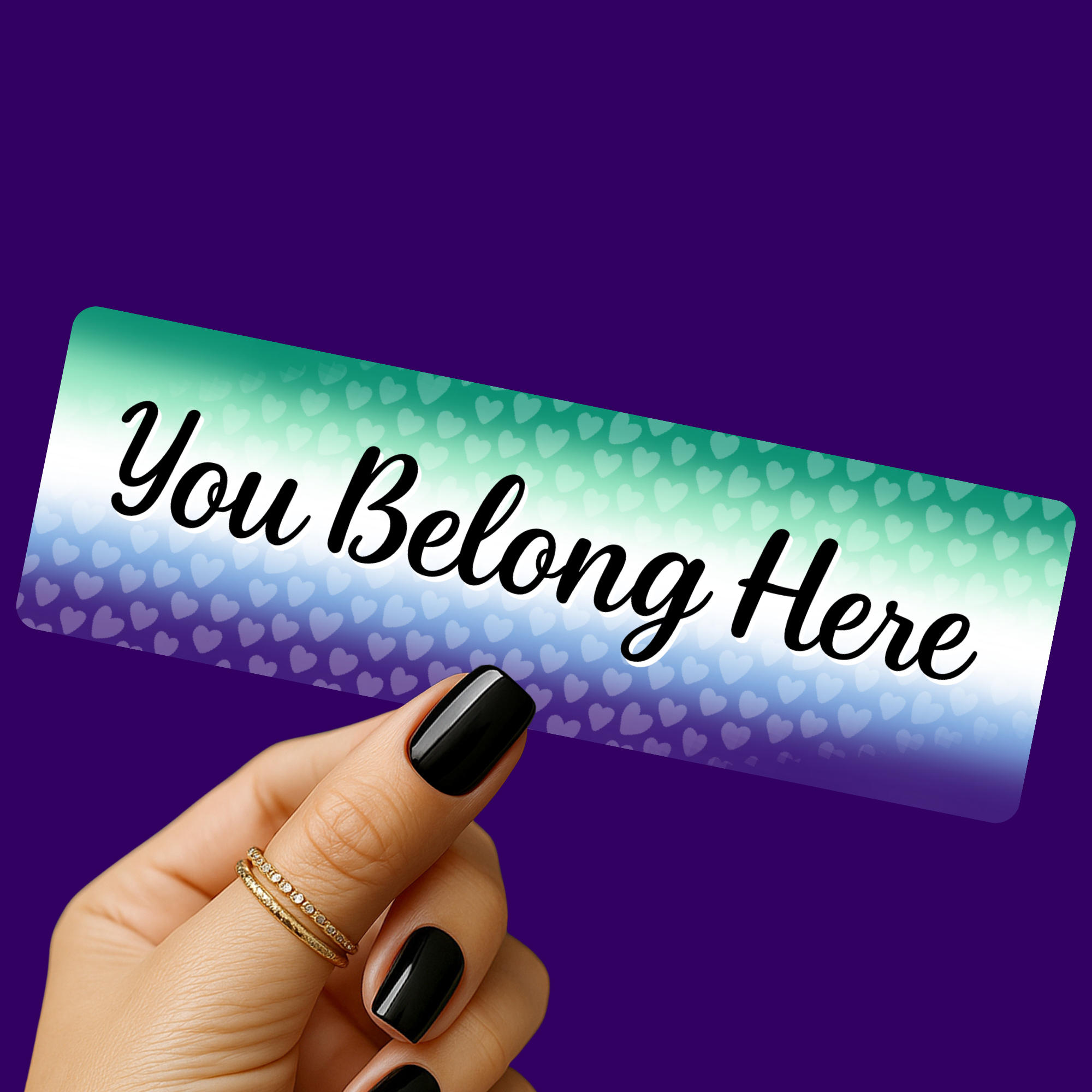 You Belong - Gay Pride Bookmark