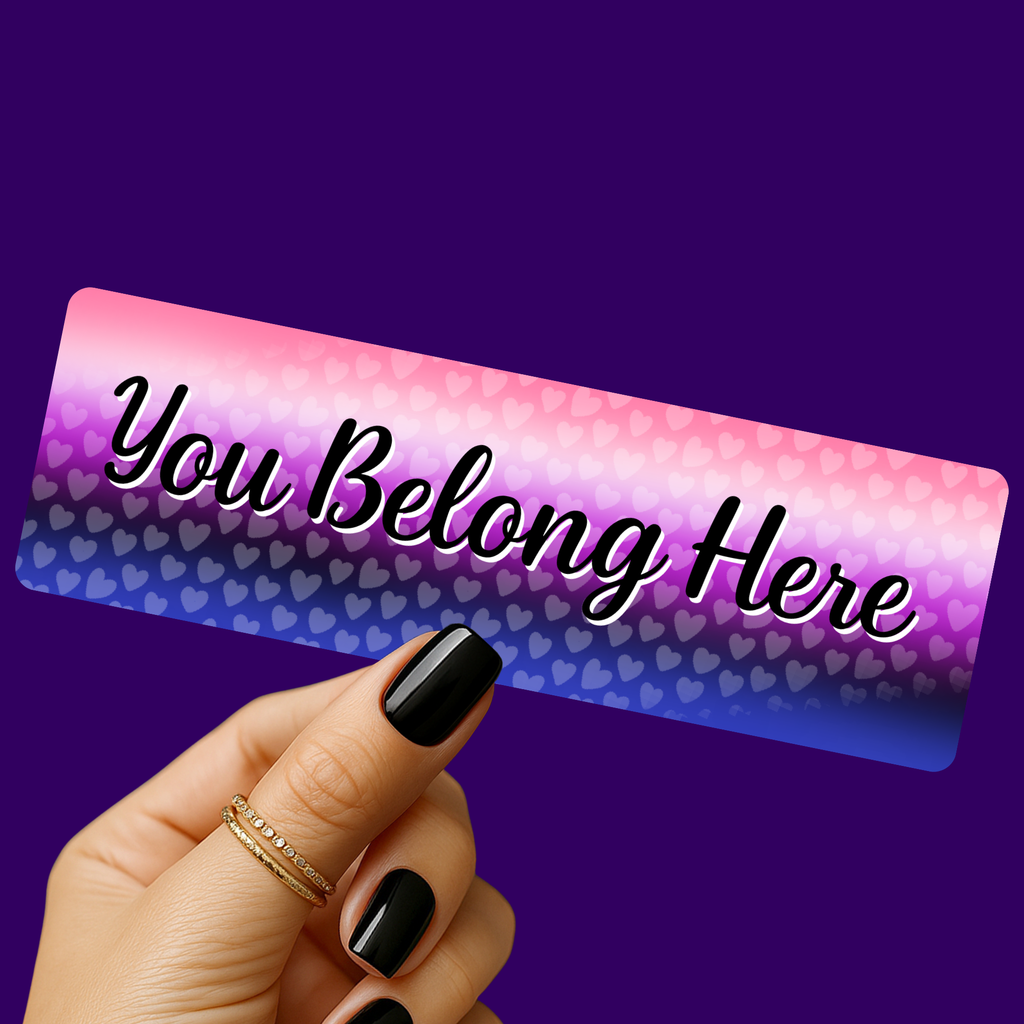 You Belong - Gender Fluid Pride Bookmark