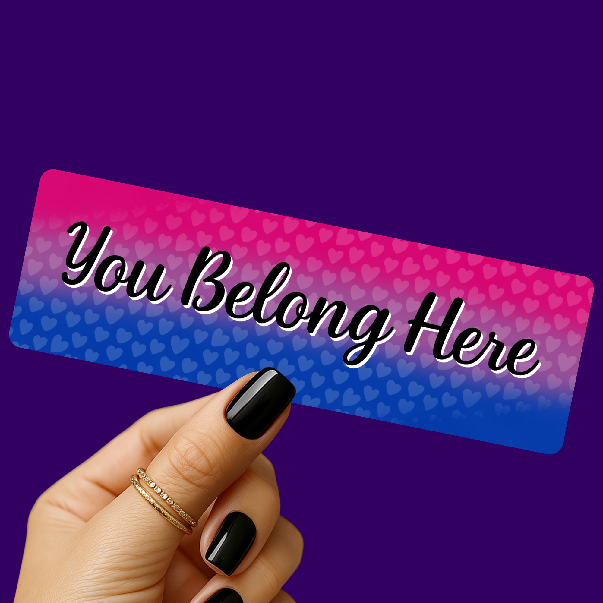 You Belong - Bi Pride Bookmark