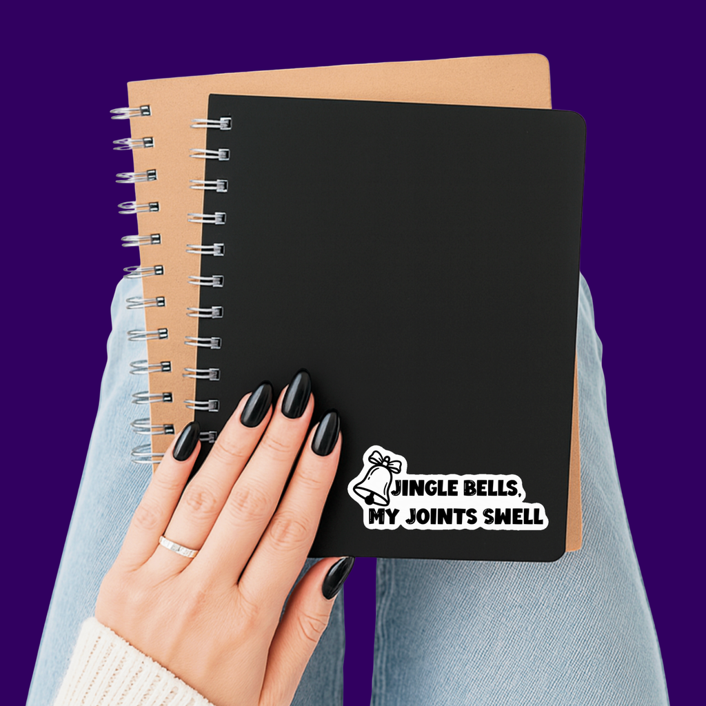 Jingle Bells My Joints Swell Sticker