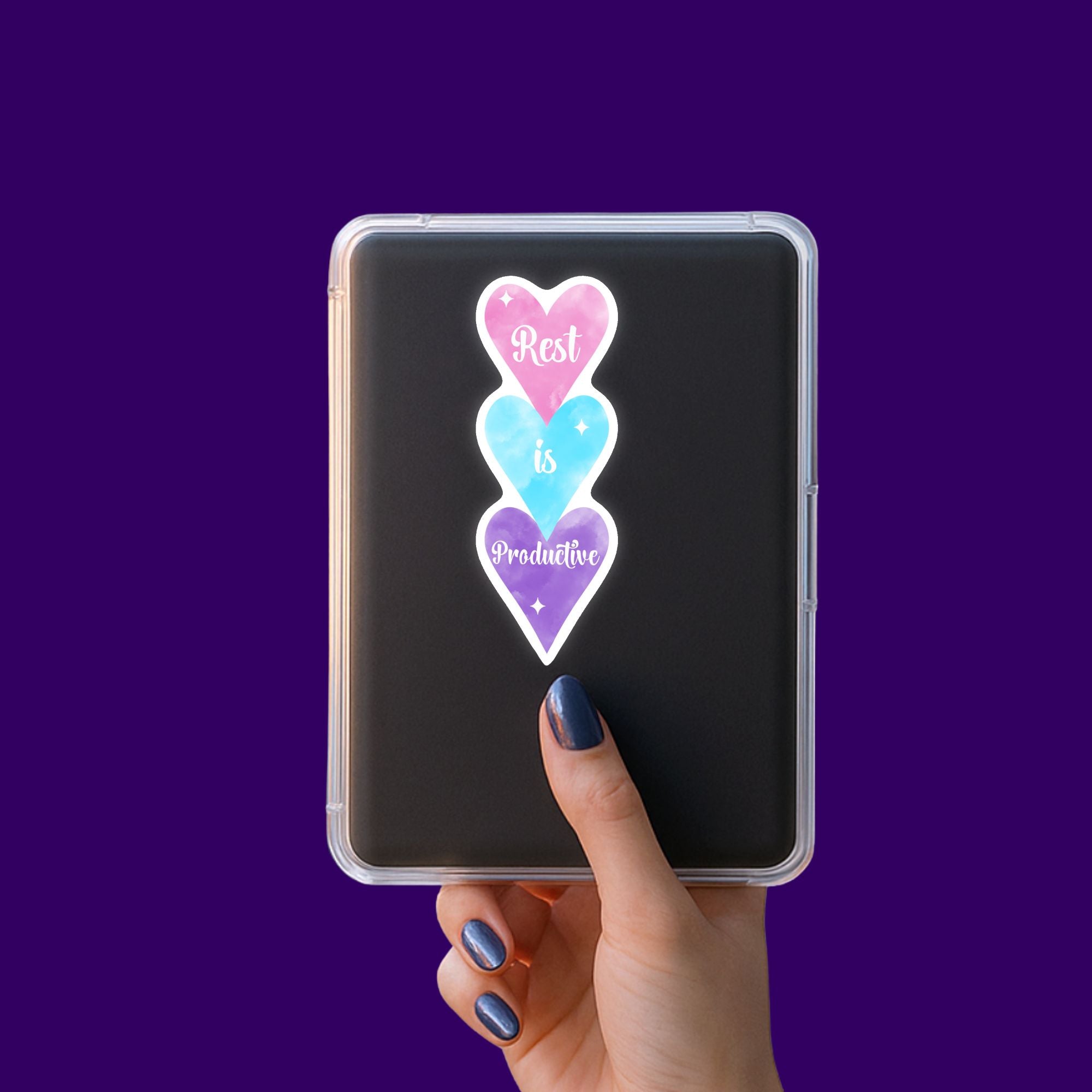 Rest is Productive (Hearts)Sticker