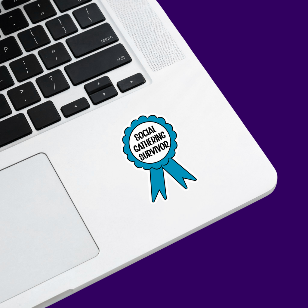 Social Gathering Survivor Sticker
