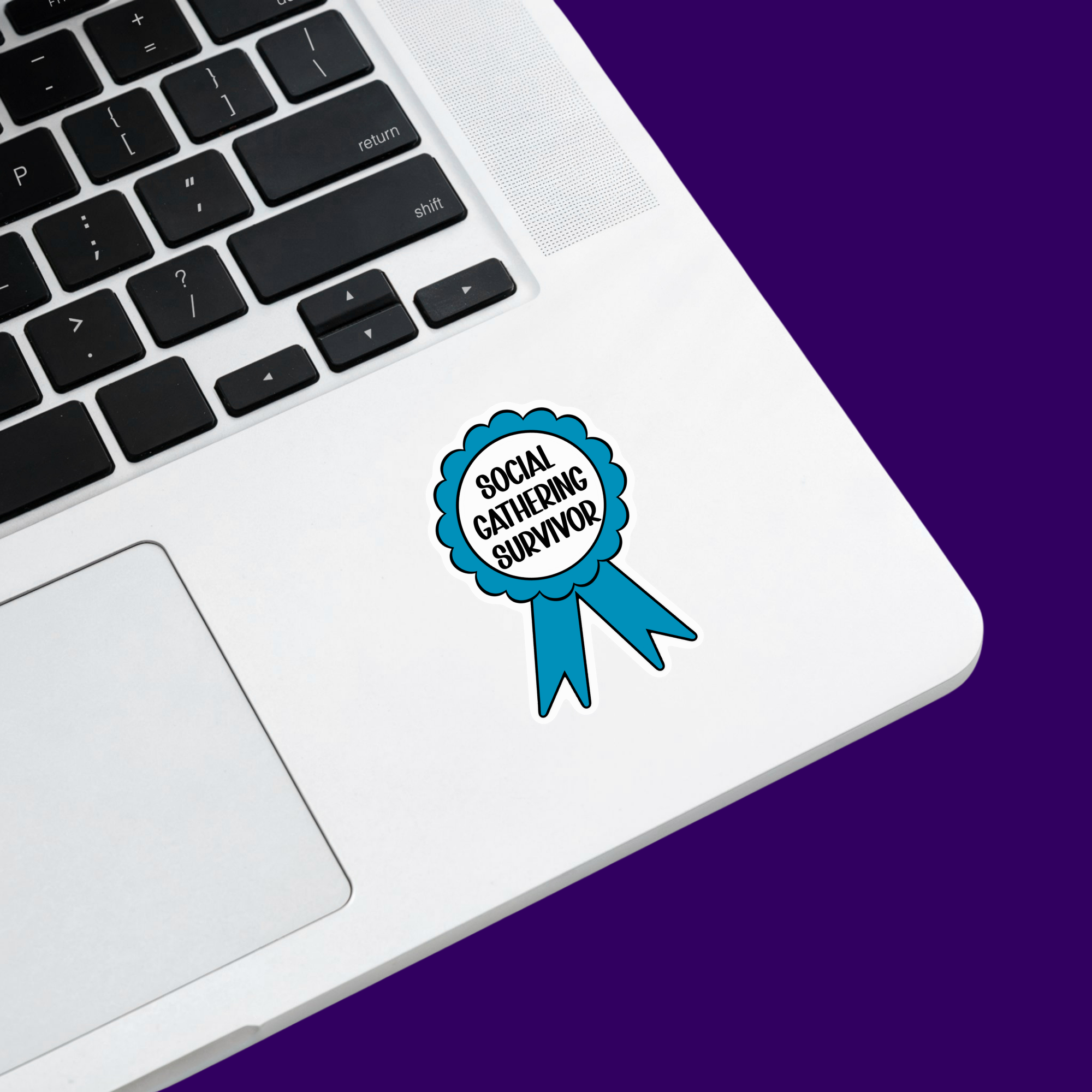 Social Gathering Survivor Sticker