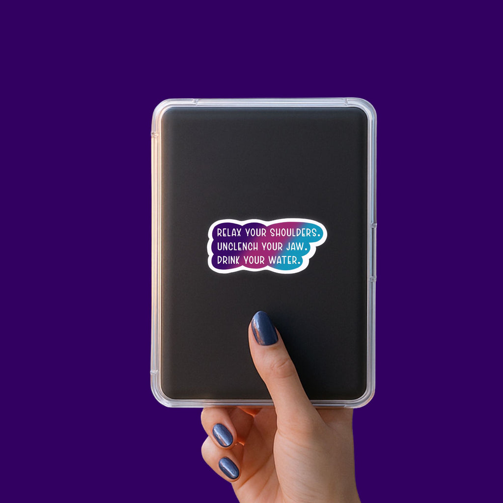 Unclench Your Jaw Sticker