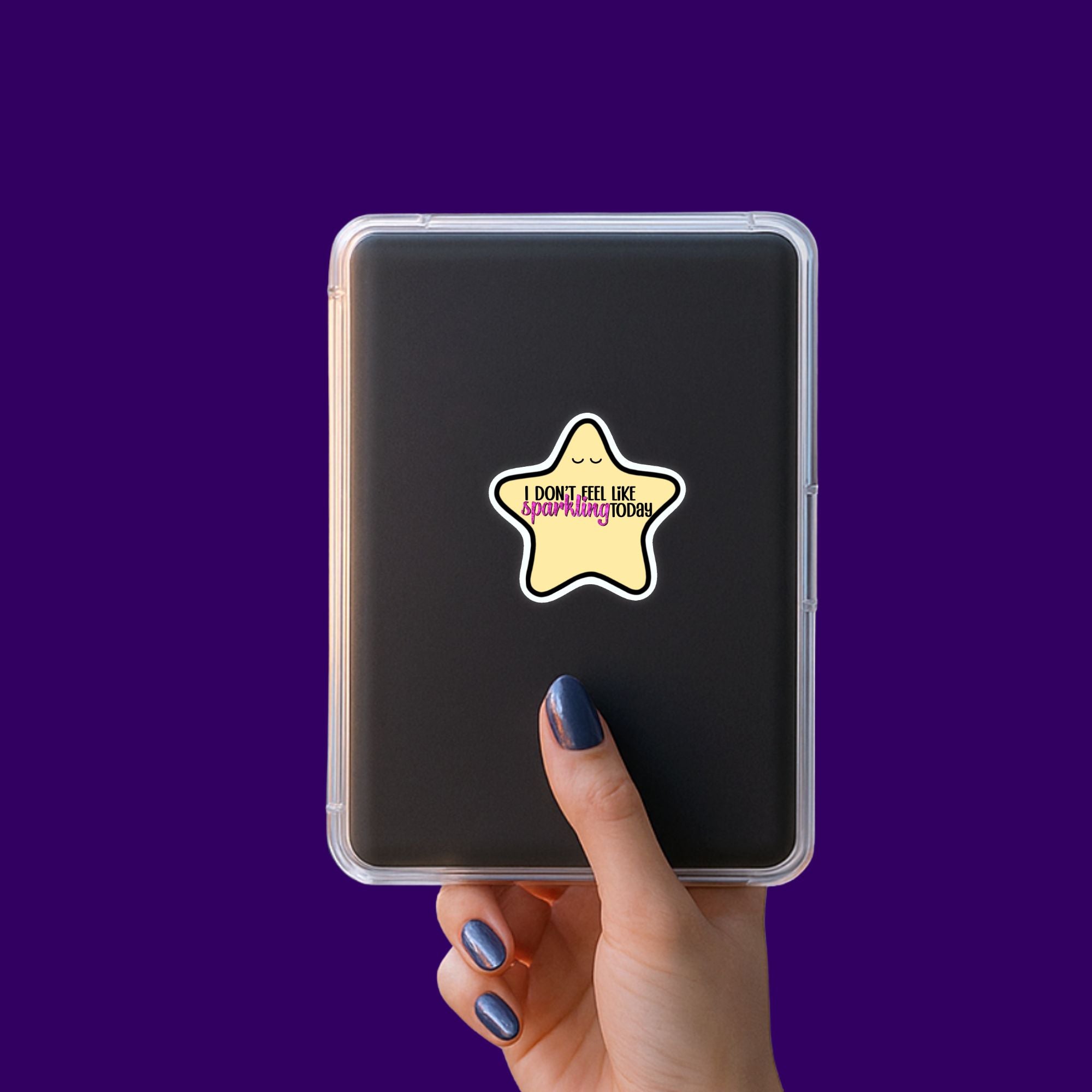 Sad Star Sticker