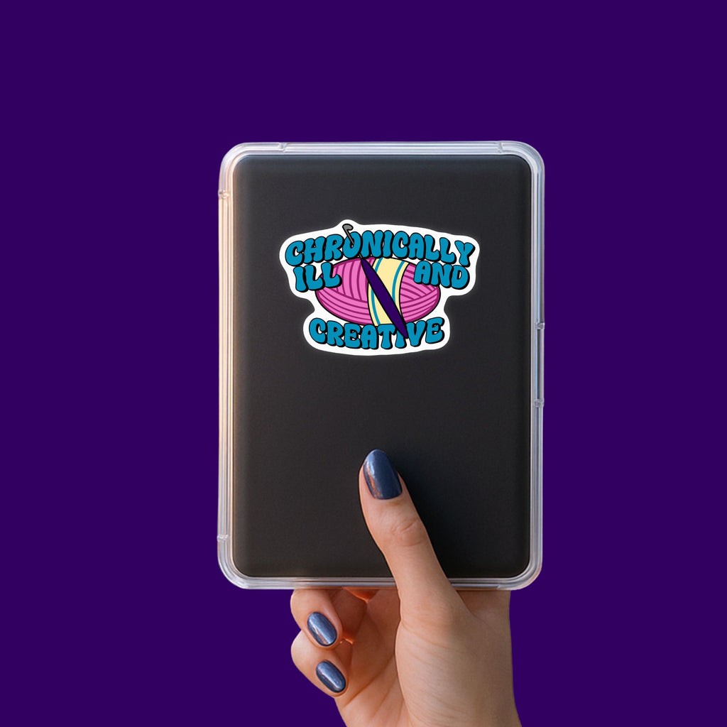 Chronically Ill and Creative Crochet Sticker