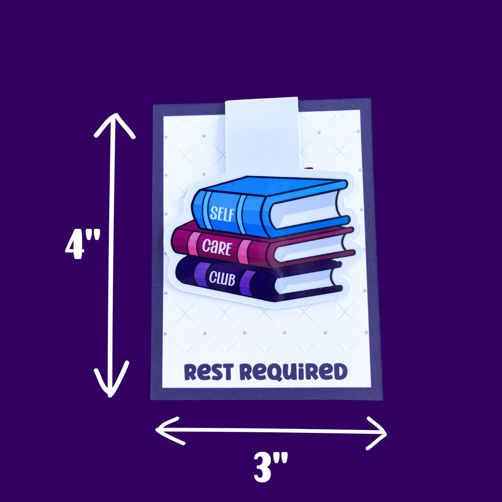 Self Care Book Club Magnetic Bookmark