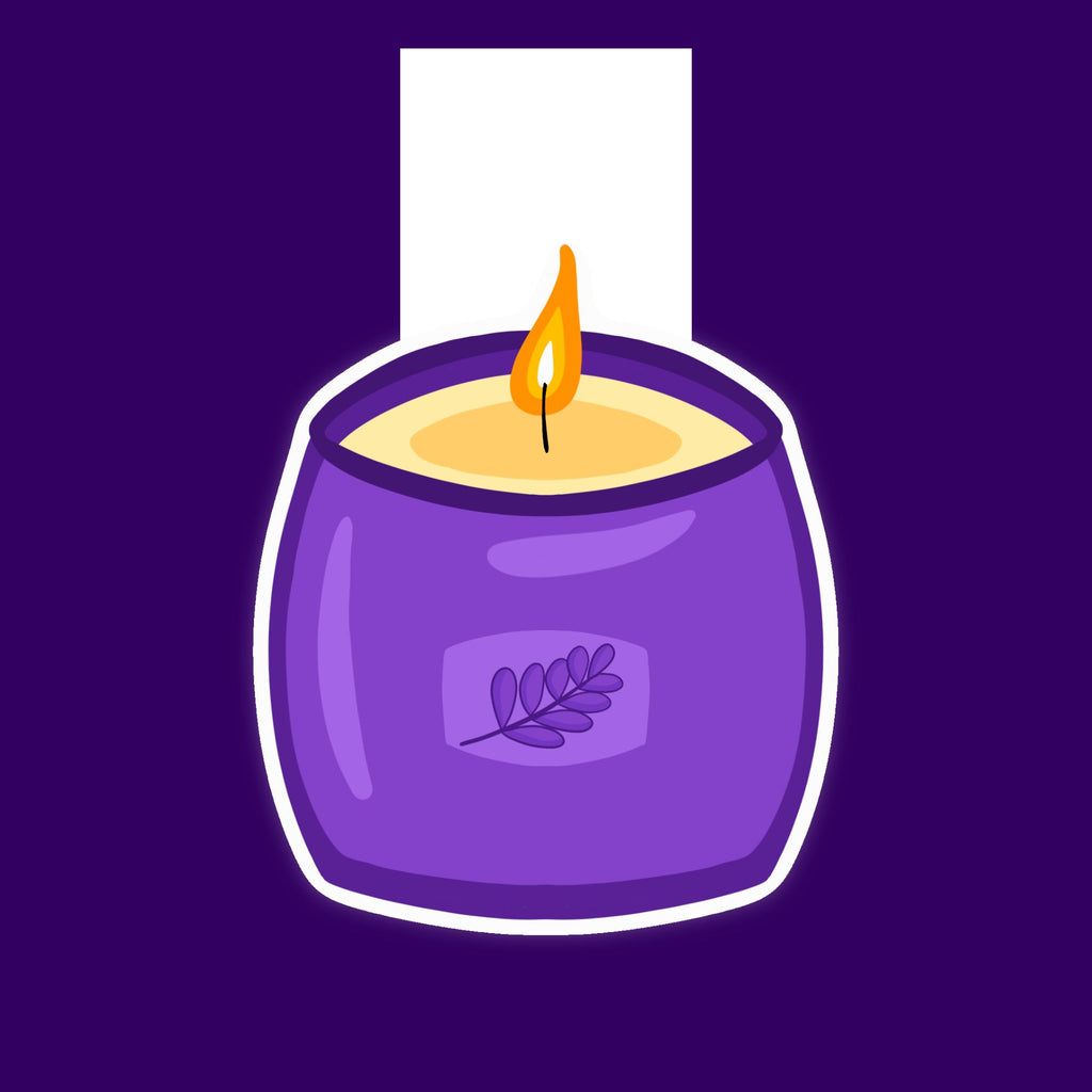Self Care Candle Magnetic Bookmark