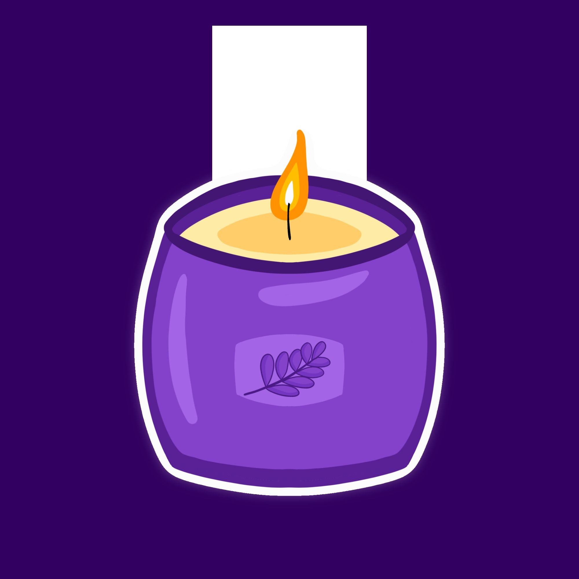 Self Care Candle Magnetic Bookmark