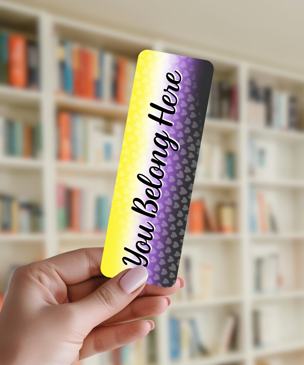 You Belong - Non-Binary Pride Bookmark