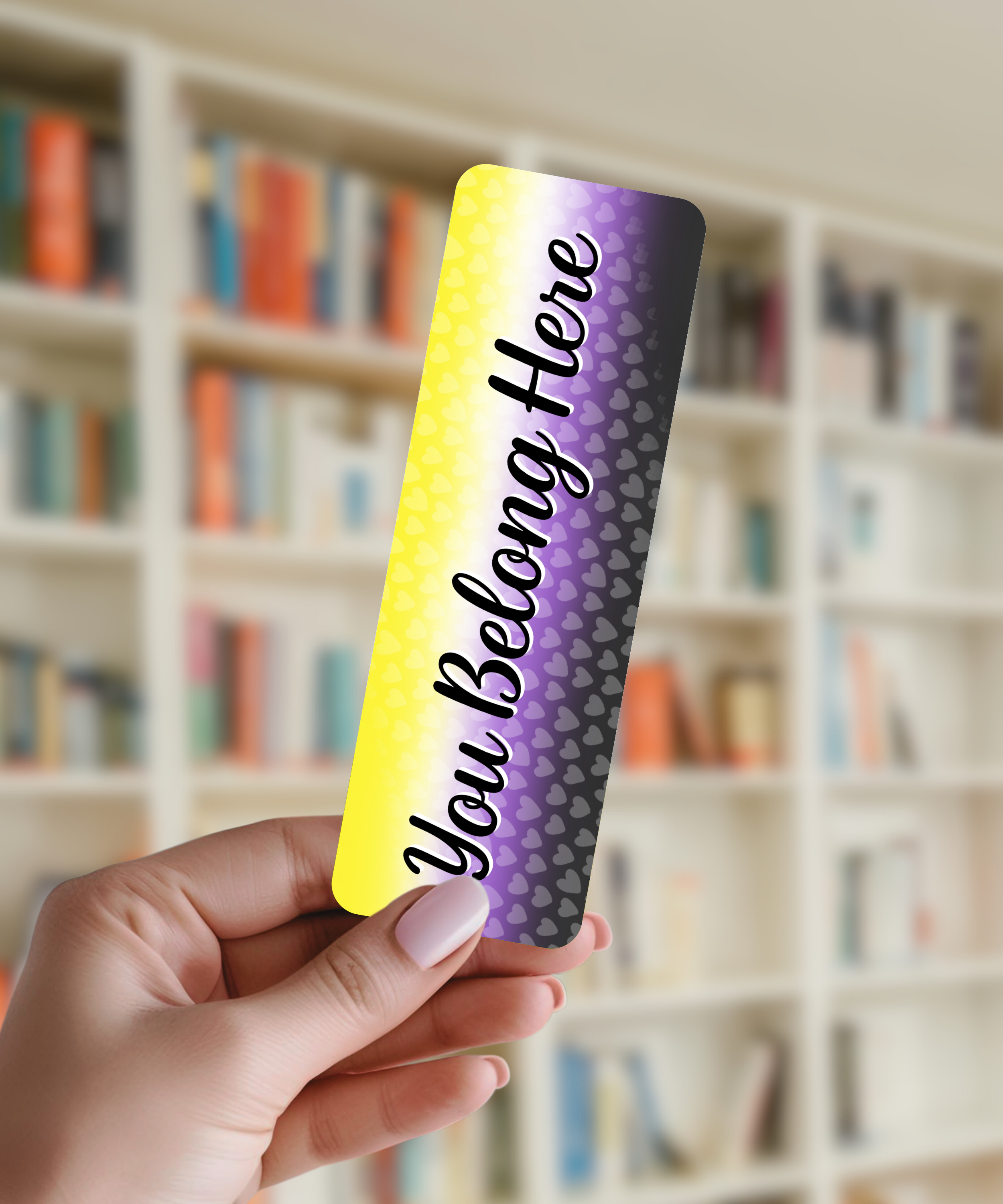 You Belong - Non-Binary Pride Bookmark